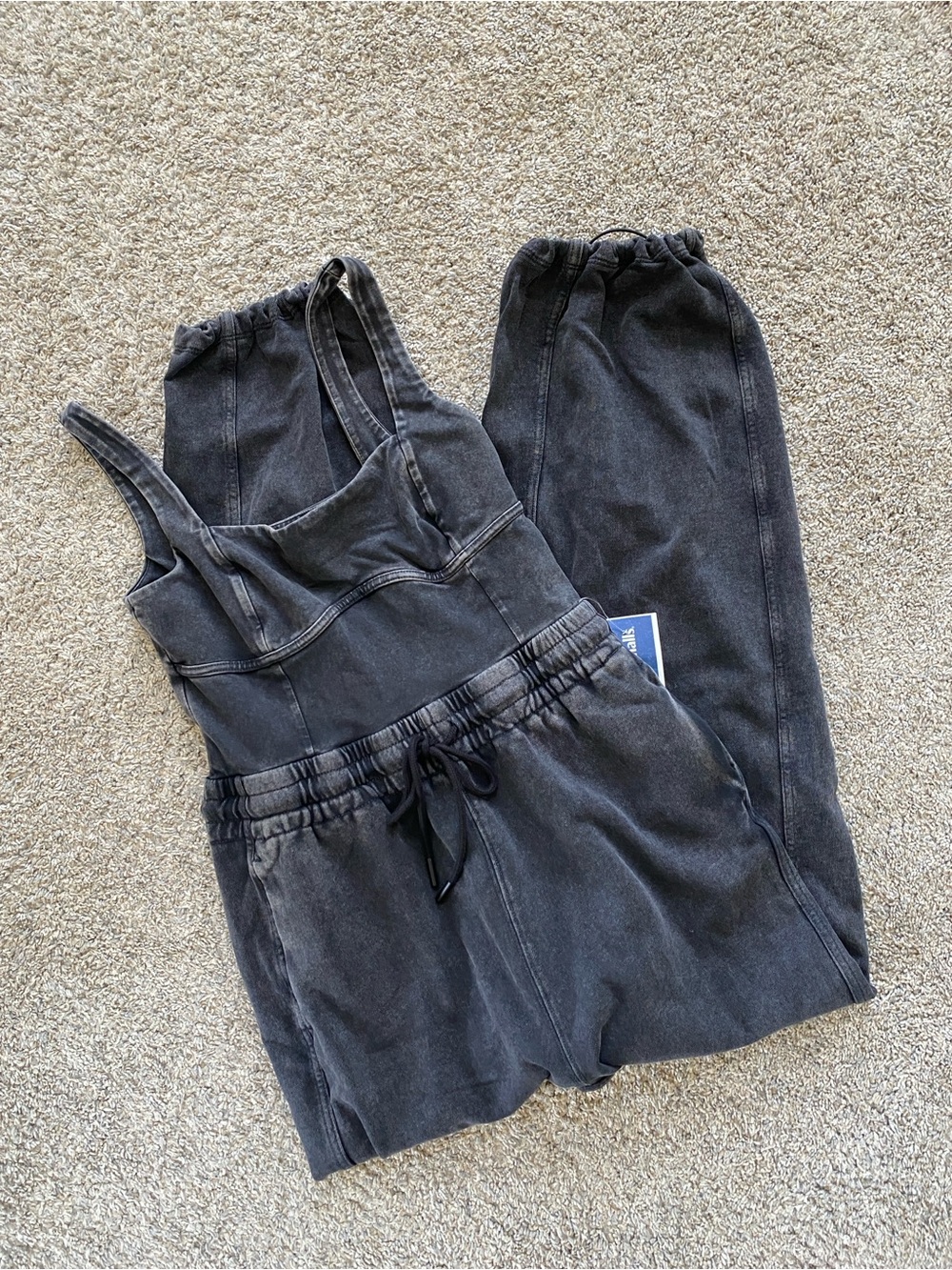 RARE FP Movement by Free People NEW inbound Black Jumpsuit SZ Small
